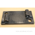 Iron railroad tie plate for railway